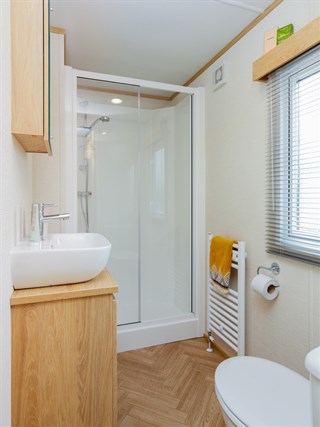 2026 Carnaby Melrose CL Static Caravan Holiday Home shower room