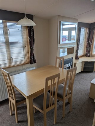 2012 Swift Moselle Static Caravan Holiday Home dining area