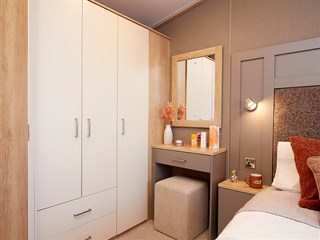 2026 Carnaby Oakdale Static Caravan Holiday Home main bedroom wardrobe