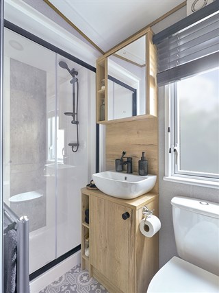 2027 ABI Portofino Static Caravan Holiday Home shower room