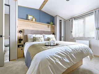 2027 ABI Portofino Static Caravan Holiday Home main bedroom