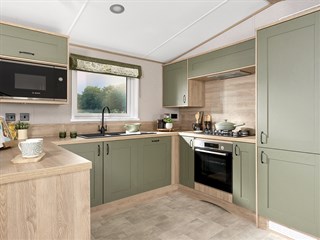 2027 ABI Langdale Static Caravan Holiday Home kitchen