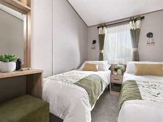 2027 ABI Langdale Static Caravan Holiday Home twin bedroom