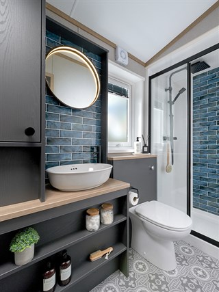2027 ABI Balmoral Static Caravan Holiday Home shower room