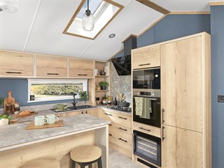 2027 ABI Westwood Lodge Static Lodge Holiday Home dining to kitchen
