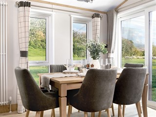 2027 ABI Harrogate Static Caravan Holiday Home dining area