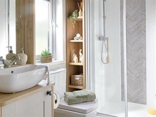2027 ABI Harrogate Static Caravan Holiday Home shower room