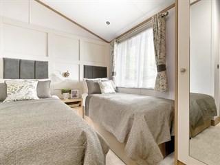 2027 ABI Harrogate Static Caravan Holiday Home twin bedroom