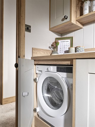 2027 ABI Harrogate Static Caravan Holiday Home washing room
