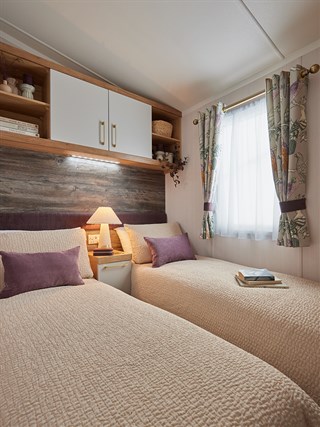2027 Swift Bordeaux Static Caravan Holiday Home  twin bedroom