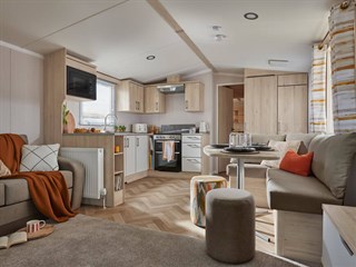 2027 Swift Loire Static Caravan Holiday Home back to front