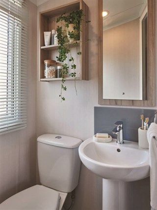 2027 Swift Loire Static Caravan Holiday Home shower room