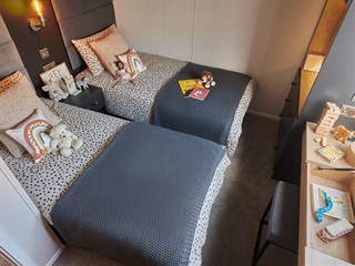 2027 Swift Toronto Urban Static Lodge Holiday Home twin bedroom