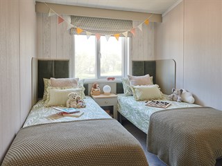 2027 Swift Country Toronto Static Lodge Holiday Home twin bedroom