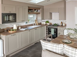 2027 Swift Morlaix Lodge Static Lodge Holiday Home kitchen