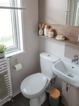 2027 Swift Morlaix Lodge Static Lodge Holiday Home washroom