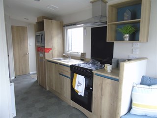 2023 ABI Coworth 28ft x 12ft 2 bedroom Static Caravan Holiday Home kitchen