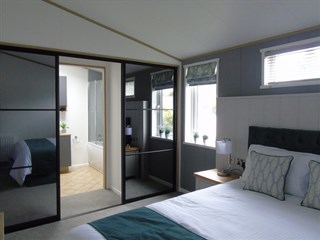 2024 Atlas Laburnum Lodge 44ft x 22ft 2 bedroom Static Lodge Holiday Home second bedroom en suite