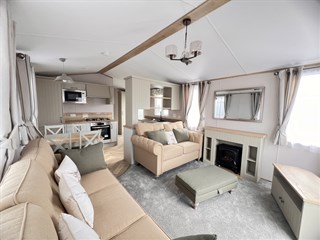 2023 Atlas Debonair 38ft x 12ft 3 bedroom Static Caravan Holiday Home lounge overview