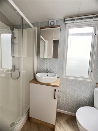 2023 Atlas Debonair 38ft x 12ft 3 bedroom Static Caravan Holiday Home shower room