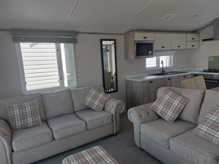 2022 Atlas Abode 40ft x 12ft x 3 Bedroom Static Caravan Holiday Home living area