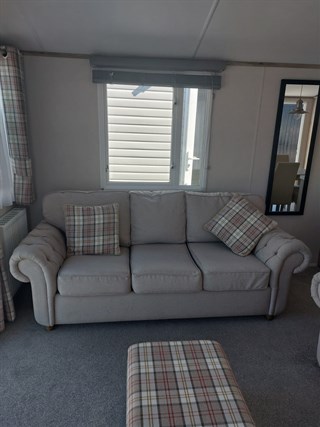 2022 Atlas Abode 40ft x 12ft x 3 Bedroom Static Caravan Holiday Home living area sofa