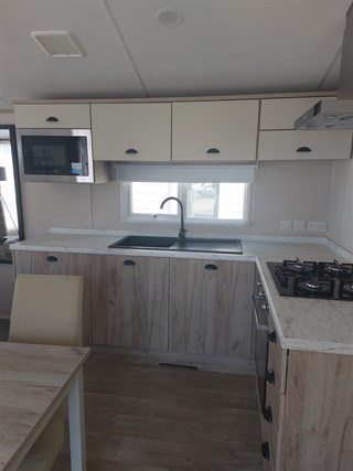 2022 Atlas Abode 40ft x 12ft x 3 Bedroom Static Caravan Holiday Home kitchen