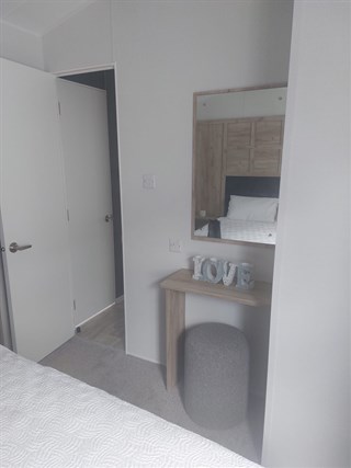 2026 Willerby Ashford Static Caravan Holiday Home main bedroom vanity table
