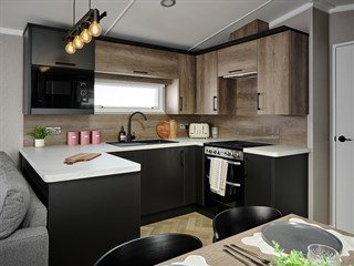 2027 Swift Bordeaux Urban bedroom Static Caravan Holiday Home kitchen