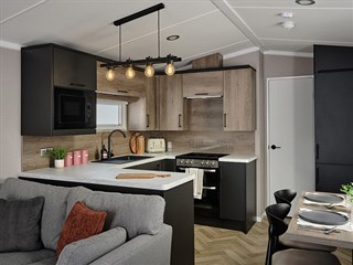 2027 Swift Bordeaux Urban bedroom Static Caravan Holiday Home kitchen