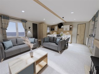2027 ABI Beverley Static Caravan Holiday Home lounge
