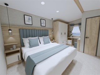 2027 ABI Beverley Static Caravan Holiday Home main bedroom