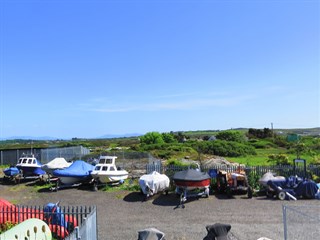 Boat yard for sailing enthusiasts at Bagnol Caravan Park,  Treaddur Bay