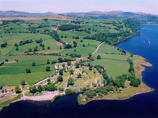 Views over Llyn Tegid and Werngoch Caravan Park, Bala