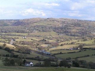 Beautiful vistas surrounding Fynnon Park, Llanferres, near Mold