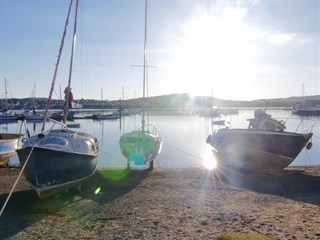 Treaddur Bay is a short drive from Hendy Caravan Park