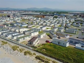 Aerial view of Sunny Vale Caravan Park, Kinmel Bay, Conwy