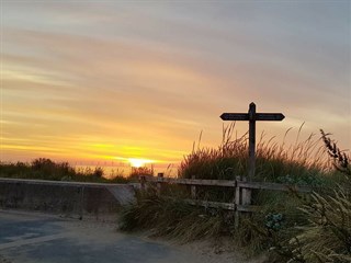 lovely beach walks on the doorstep of Sunny Vale Caravan Park, Kinmel Bay, Conwy