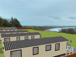 Treheli Farm Caravan Park new development render from the right