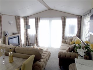 The Atlas Abode Static Caravan Holiday Home lounge