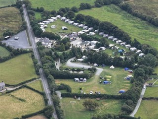 Llwyn Fynnon Caravan Park, Pwllheli aerial view