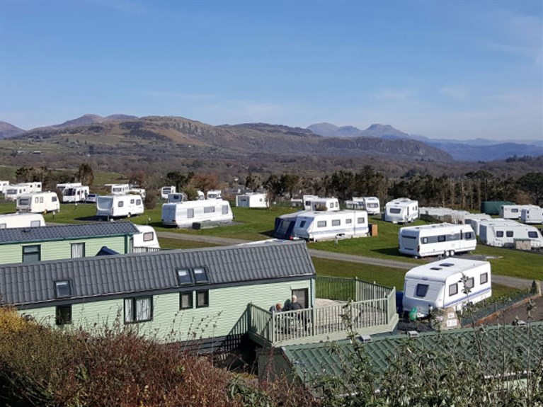 Mynydd Ddu Caravan Park, Criccieth