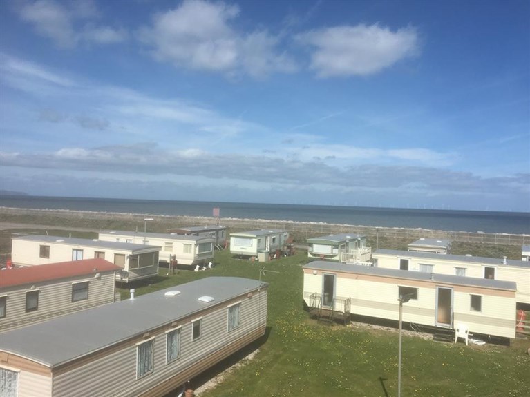 aerial view of Miller's Cottage, Towyn