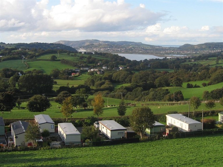 Parc Carafanau Meusydd, Glan Conwy