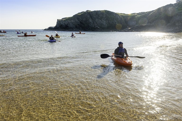 Sea kayaking Porth Dafarch, Anglesey