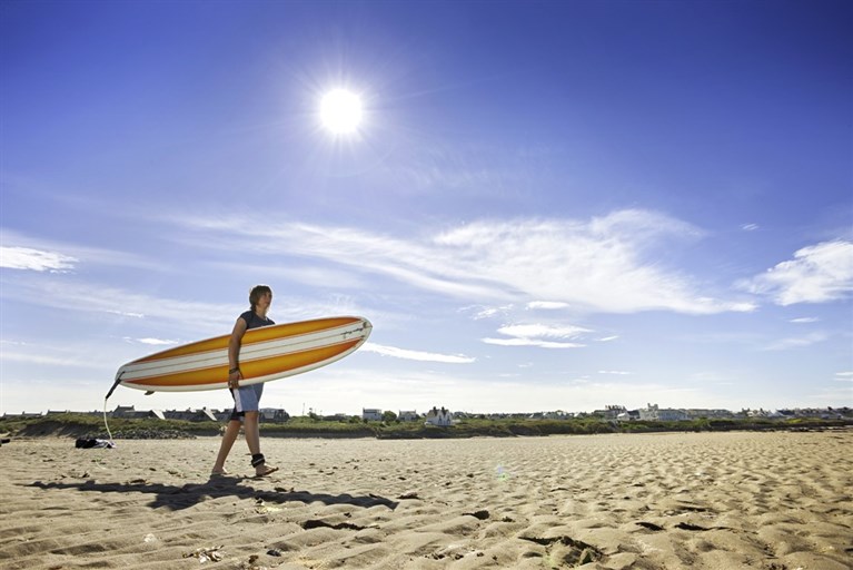 Surfing, Rhosneigr beach