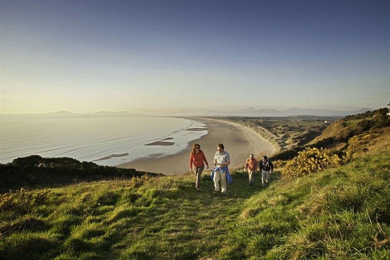 Overlooking Harlech beach